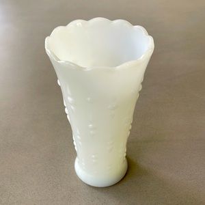 Vintage Anchor Hocking Milk Glass Vase
